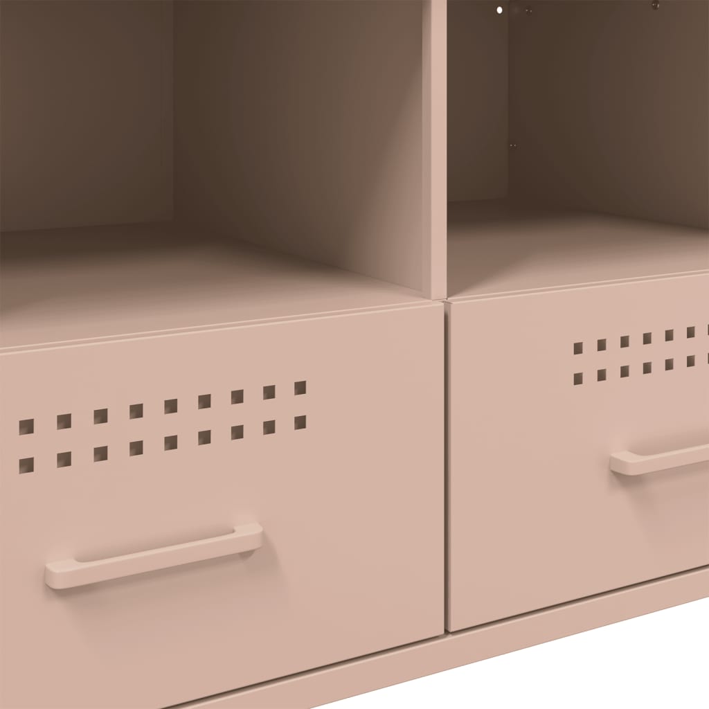 vidaXL Έπιπλο Τηλεόρασης Ροζ 68x39x50,5 εκ. από Χάλυβα