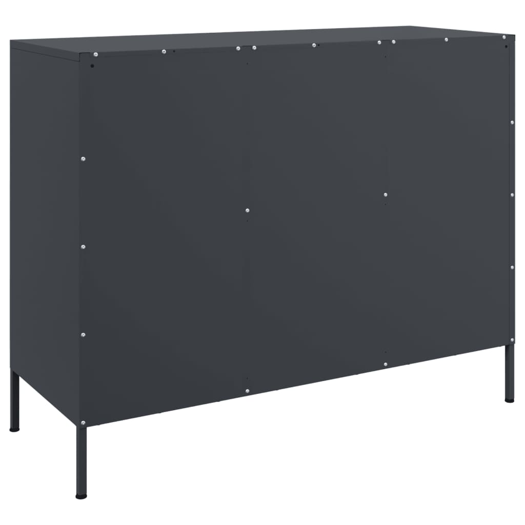 vidaXL Ντουλάπι Ανθρακί 100,5x39x79 εκ. από Χάλυβα