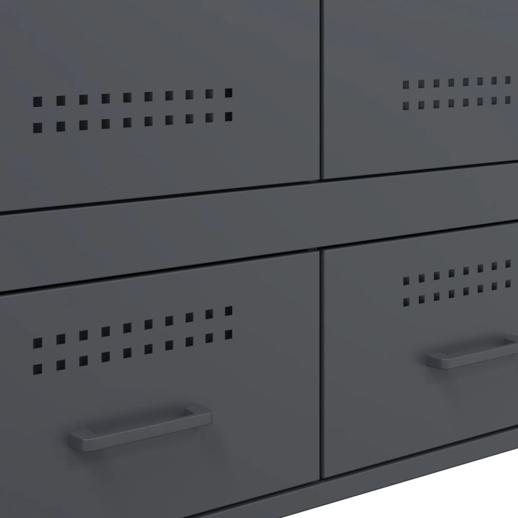 vidaXL Ντουλάπι Ανθρακί 68x39x101,5 εκ. από Χάλυβα