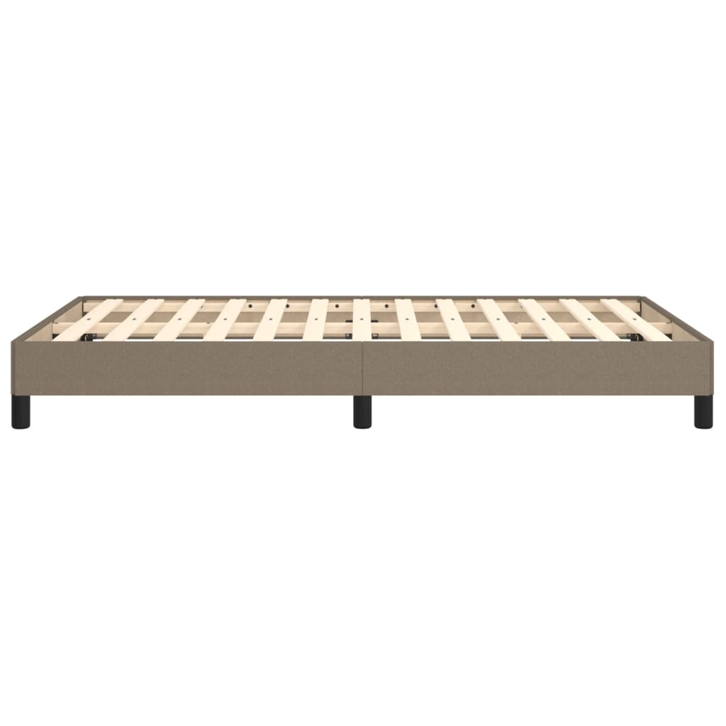 vidaXL Πλαίσιο Κρεβατιού χωρίς στρώμα Taupe 120x190 εκ. Υφασμάτινο