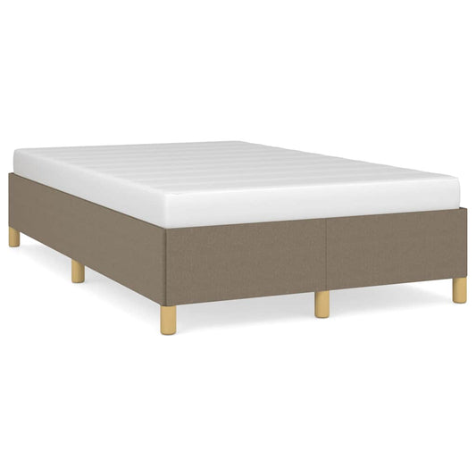vidaXL Πλαίσιο Κρεβατιού χωρίς στρώμα Taupe 120x190 εκ. Υφασμάτινο