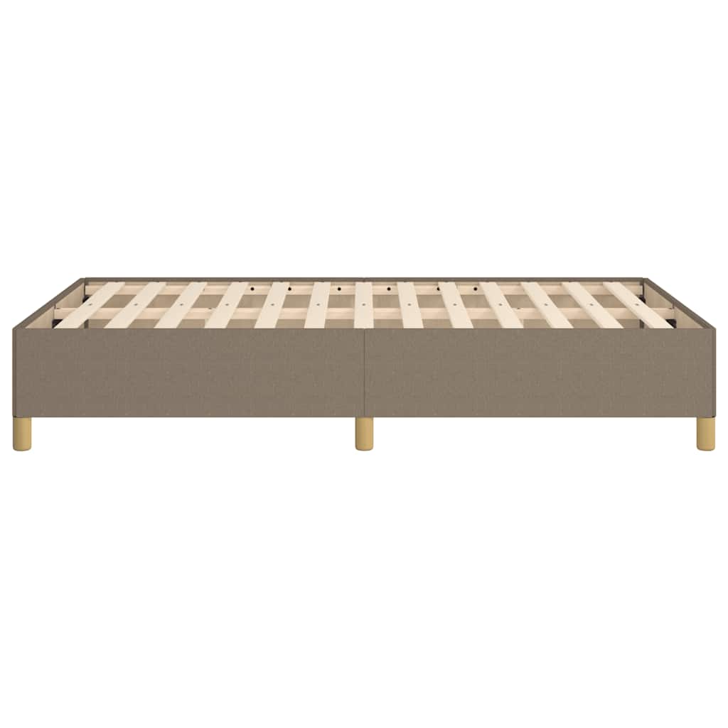 vidaXL Πλαίσιο Κρεβατιού χωρίς στρώμα Taupe 120x190 εκ. Υφασμάτινο