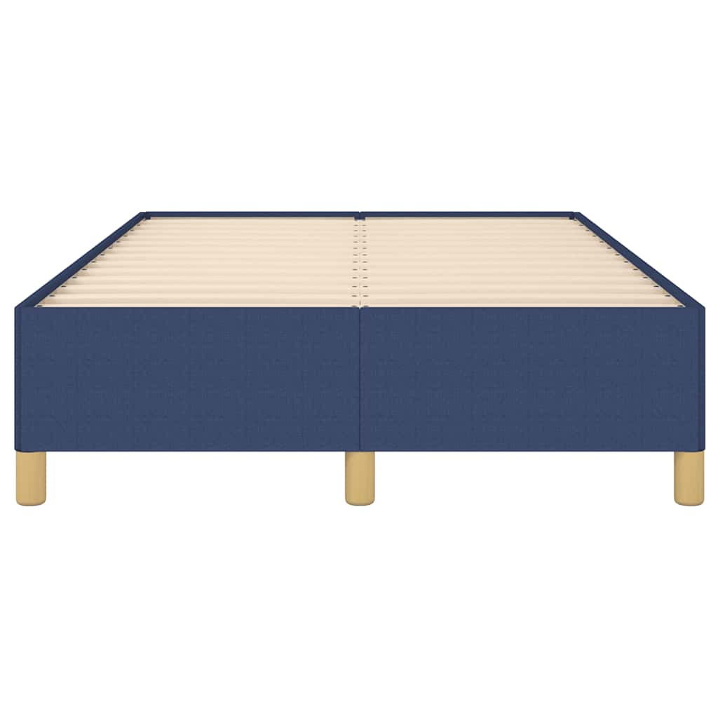 vidaXL Πλαίσιο Κρεβατιού χωρίς στρώμα Μπλε 120x190 εκ. Υφασμάτινο