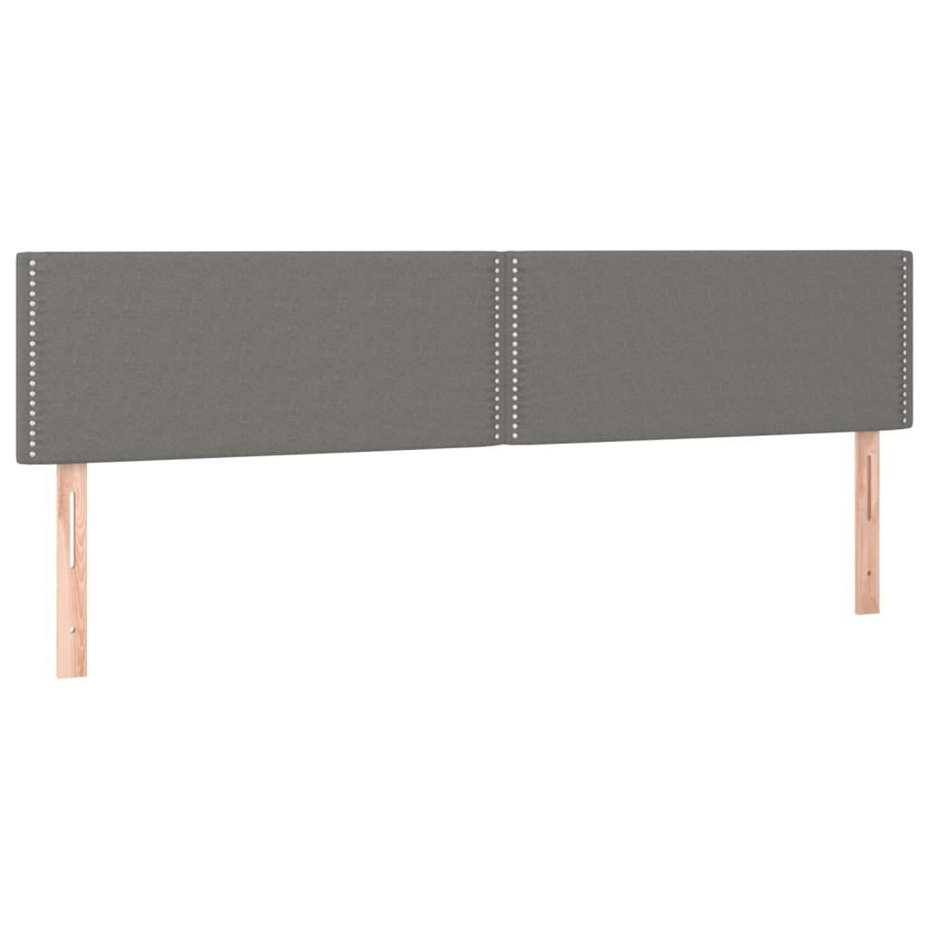 vidaXL Κρεβάτι Boxspring με Στρώμα Σκούρο Γκρι 120x190 εκ Υφασμάτινο