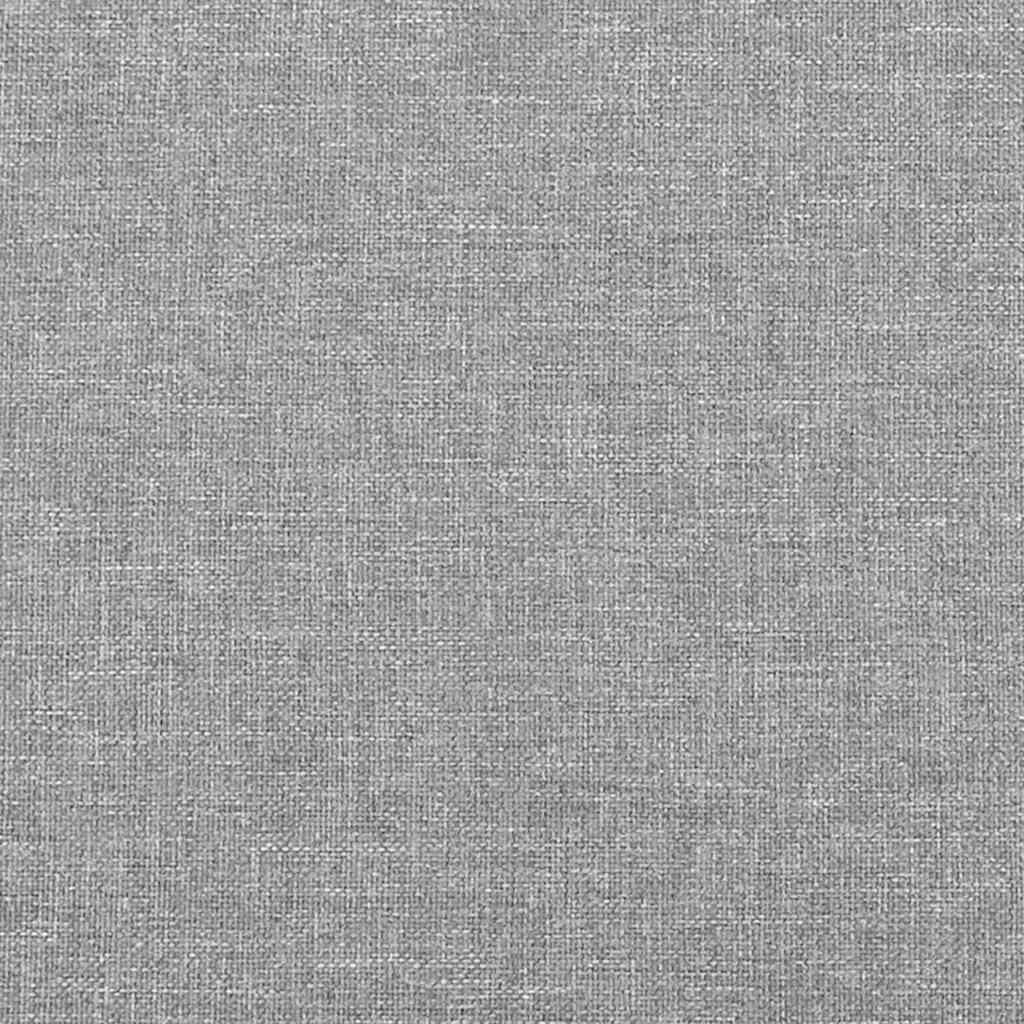 vidaXL Κρεβάτι Boxspring με Στρώμα Ανοιχτό Γκρι 120x190 εκ. Υφασμάτινο