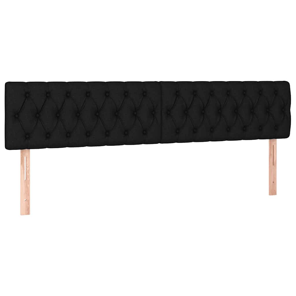 vidaXL Κρεβάτι Boxspring με Στρώμα Μαύρο 120x190 εκ. Υφασμάτινο