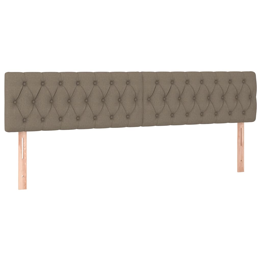 vidaXL Κρεβάτι Boxspring με Στρώμα Taupe 120x190 εκ. Υφασμάτινο