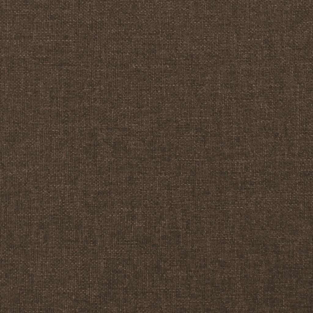vidaXL Κρεβάτι Boxspring με Στρώμα Σκούρο Καφέ 120x190 εκ Υφασμάτινο
