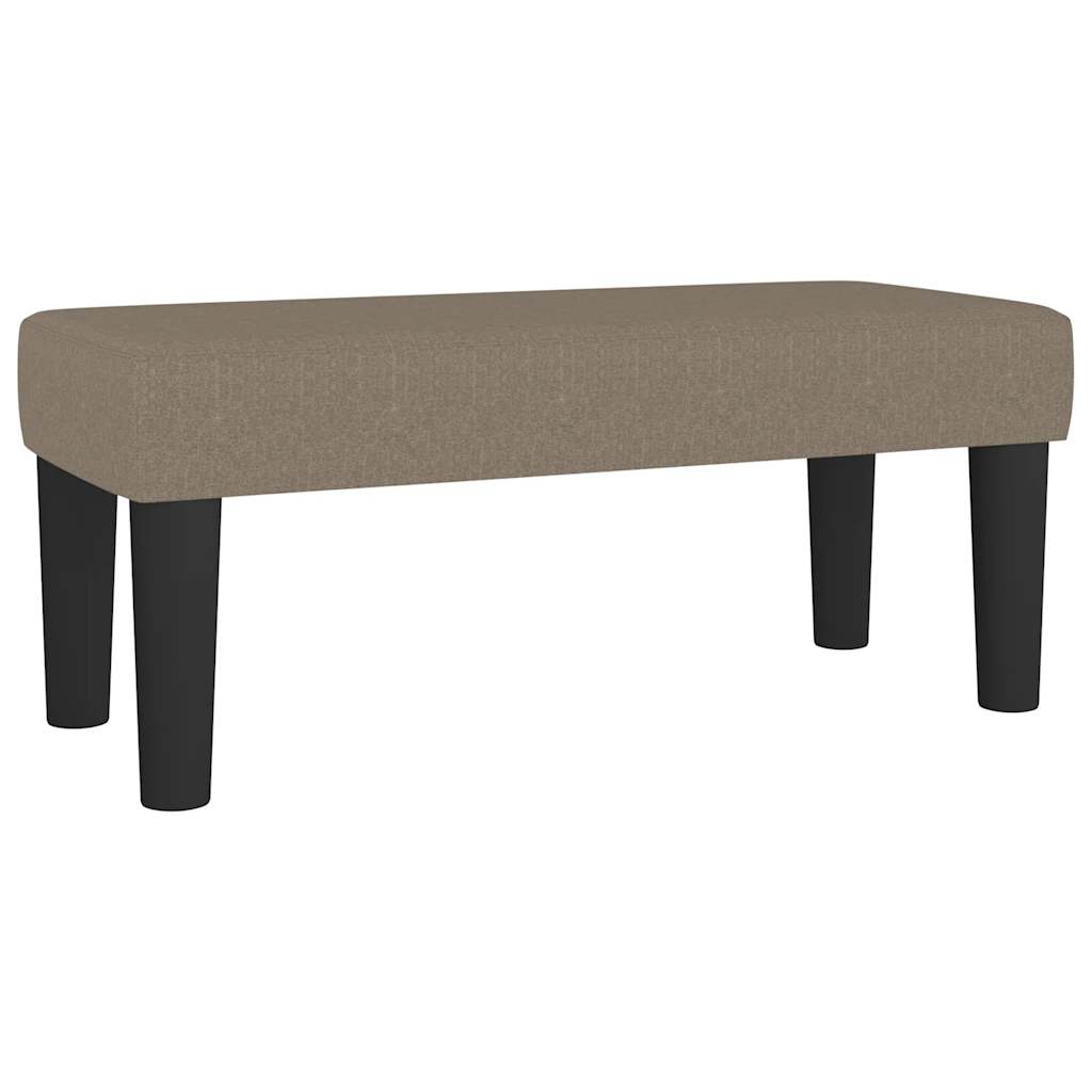 vidaXL Κρεβάτι Boxspring με Στρώμα Taupe 120x190 εκ. Υφασμάτινο