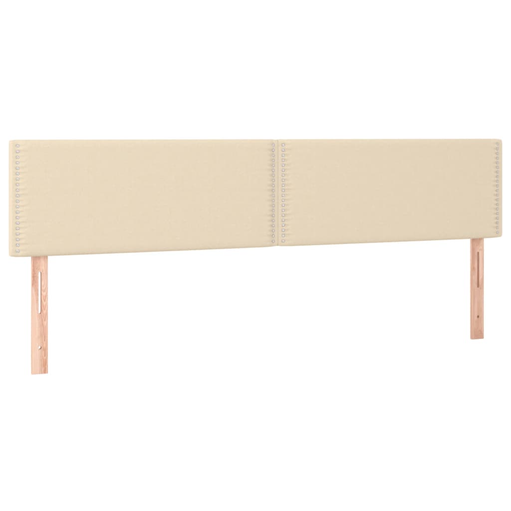 vidaXL Κρεβάτι Boxspring με Στρώμα Κρεμ 120x190 εκ. Υφασμάτινο