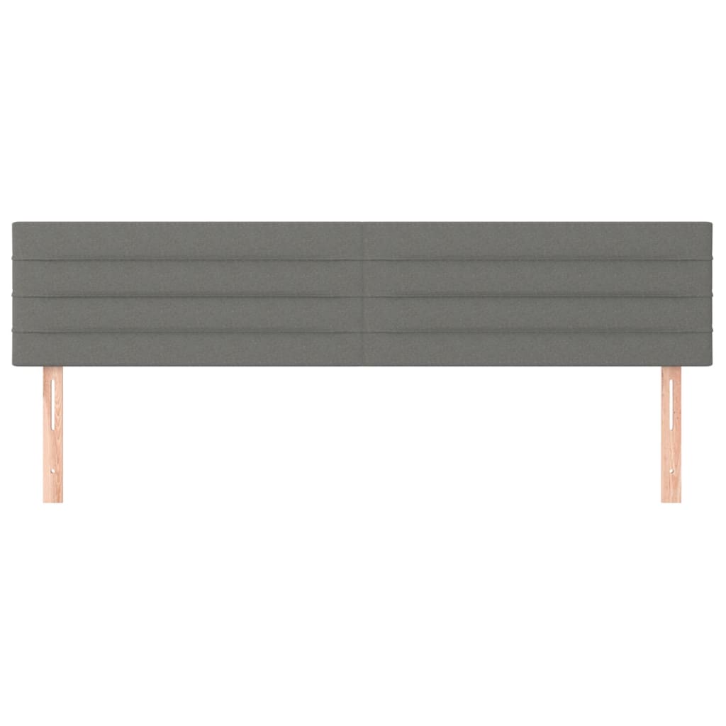 vidaXL Κρεβάτι Boxspring με Στρώμα Σκούρο Γκρι 120x190 εκ Υφασμάτινο