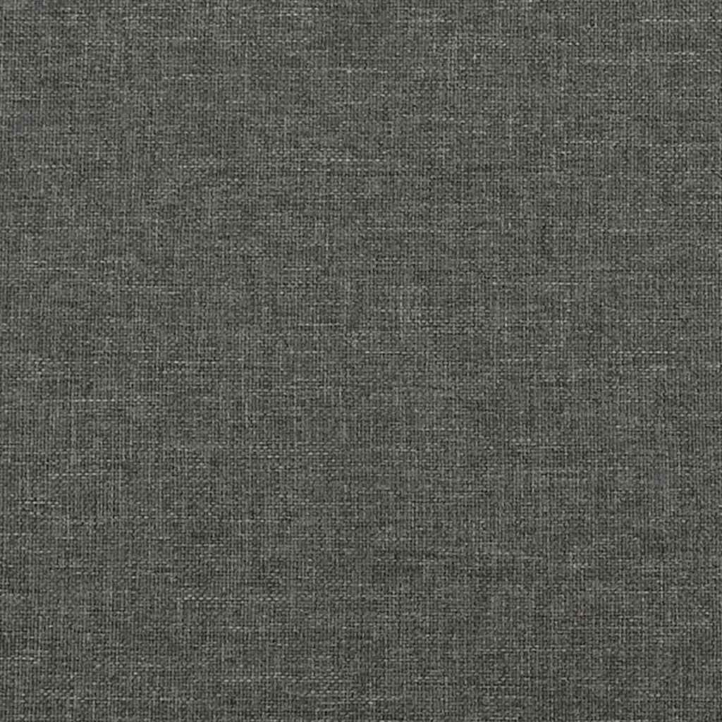 vidaXL Κρεβάτι Boxspring με Στρώμα Σκούρο Γκρι 120x190 εκ Υφασμάτινο