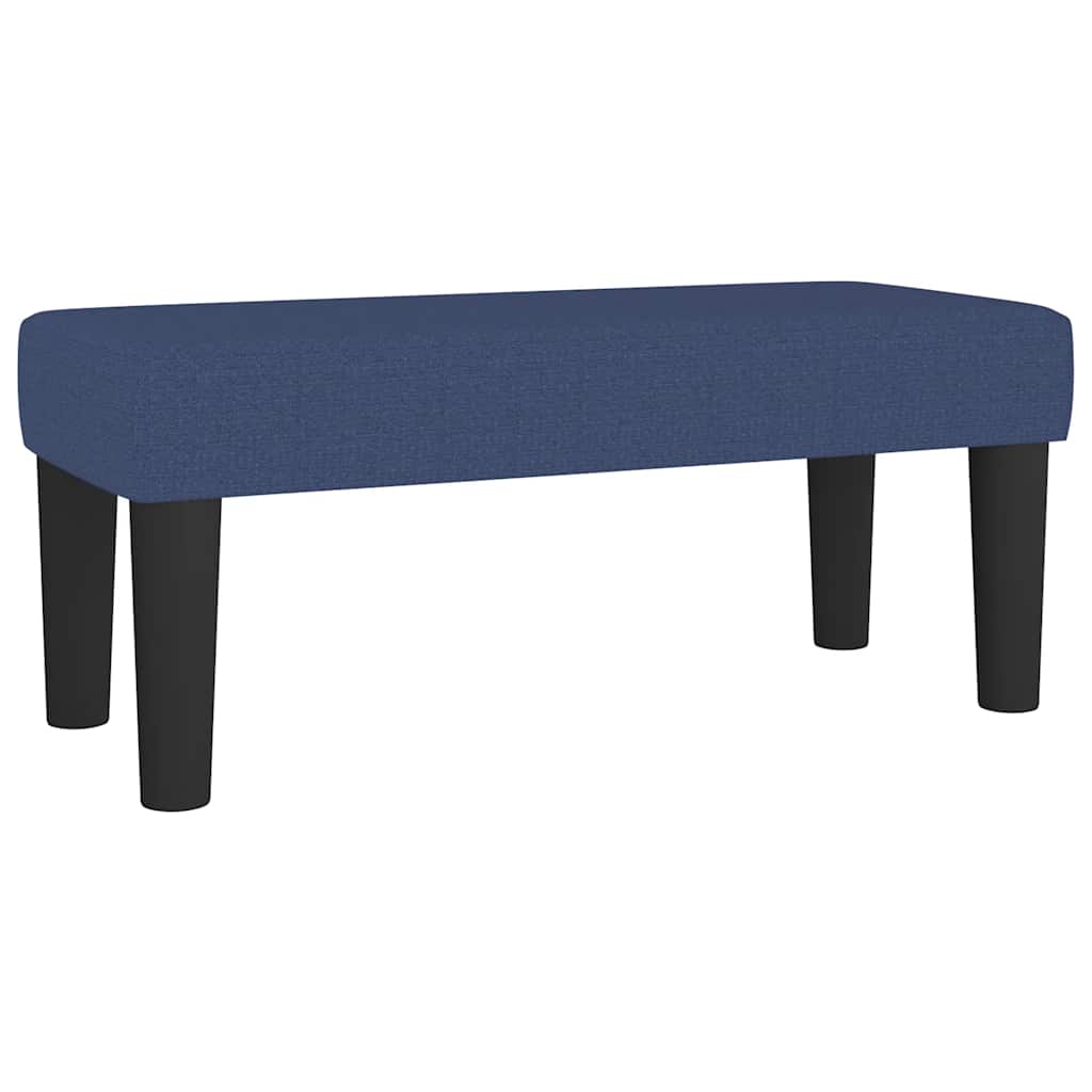 vidaXL Κρεβάτι Boxspring με Στρώμα Μπλε 120x190 εκ. Υφασμάτινο