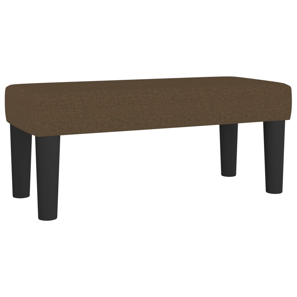 vidaXL Κρεβάτι Boxspring με Στρώμα Σκούρο Καφέ 120x190 εκ Υφασμάτινο