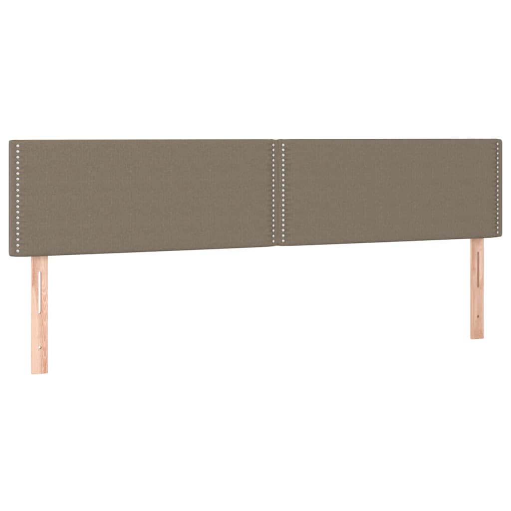 vidaXL Κρεβάτι Boxspring με Στρώμα Taupe 120x190 εκ. Υφασμάτινο