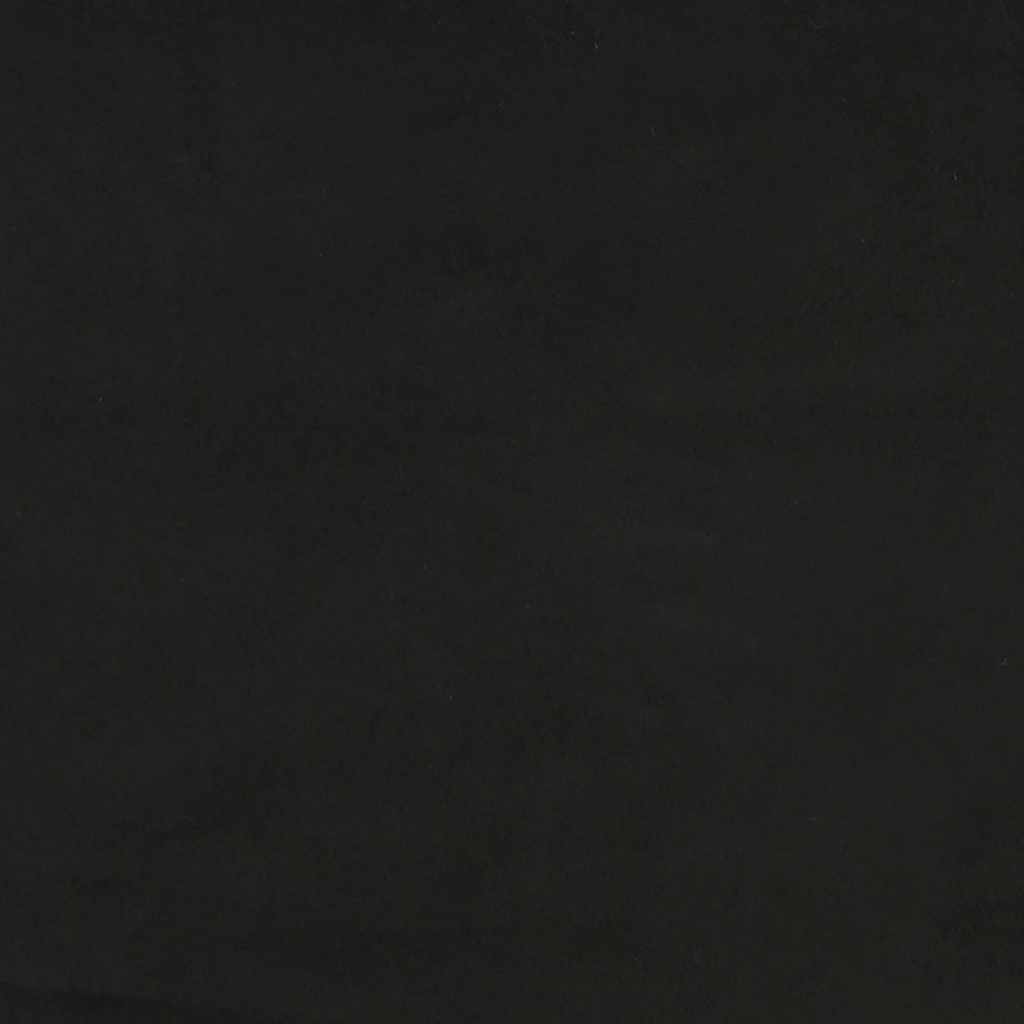 vidaXL Κρεβάτι Boxspring με Στρώμα Μαύρο 120x190 εκ. Βελούδινο