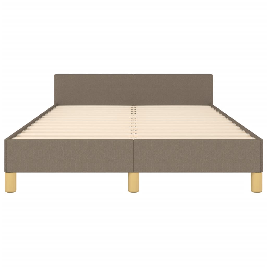 vidaXL Πλαίσιο Κρεβατιού χωρίς στρώμα Taupe 120x190 εκ. Υφασμάτινο