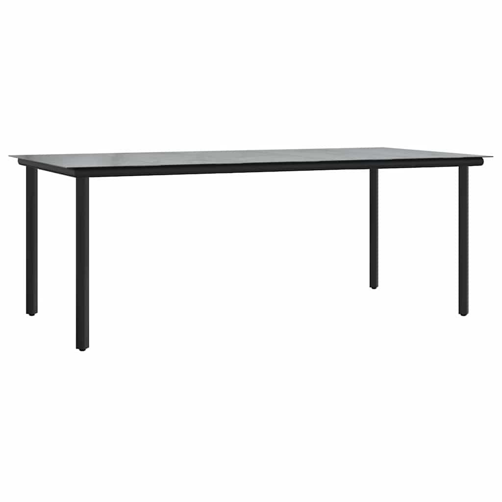 vidaXL Σετ Τραπεζαρίας 9 Τεμαχίων Γκρι Πολυ Ρατάν