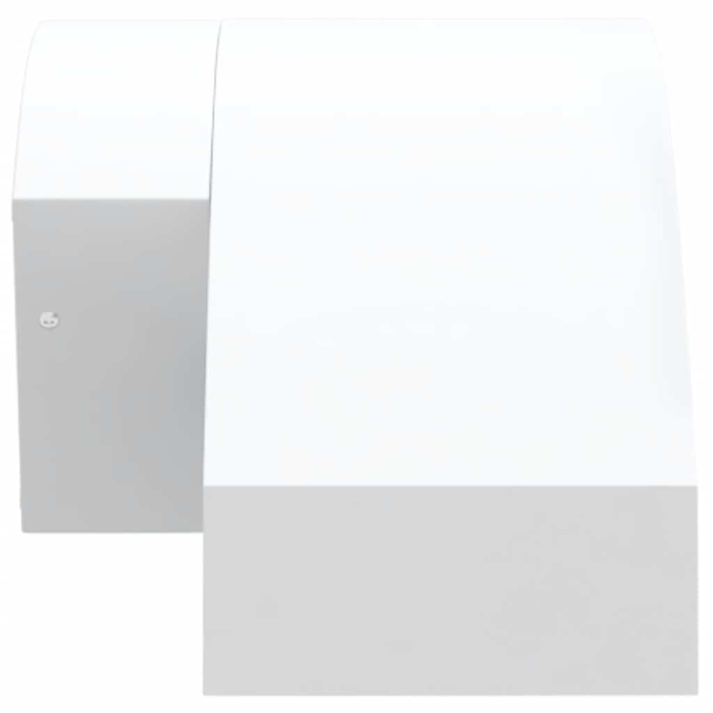 vidaXL Φωτιστικά Τοίχου Εξ. Χώρου LED με Αισθ. 2 τεμ Λευκό Χυτοσ/Αλουμ