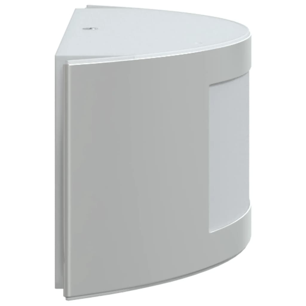 vidaXL Φωτιστικά Τοίχου Εξωτερ. Χώρου 2 τεμ. Ασημί Ανοξείδωτο Ατσάλι