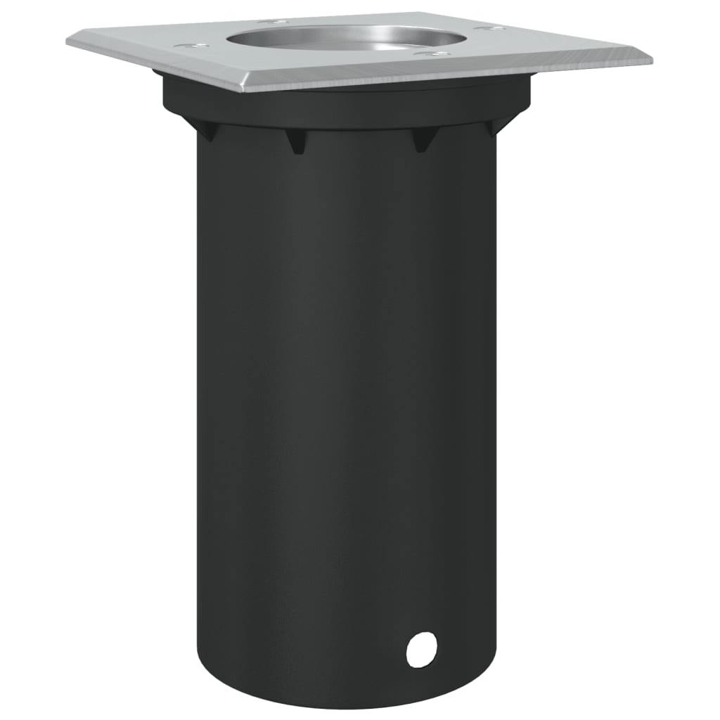 vidaXL Φωτιστικό Δαπ. Εξ.Χώρου Τετρ. Μαύρο 10,5x10,5 εκ Χυτό Αλουμίνιο