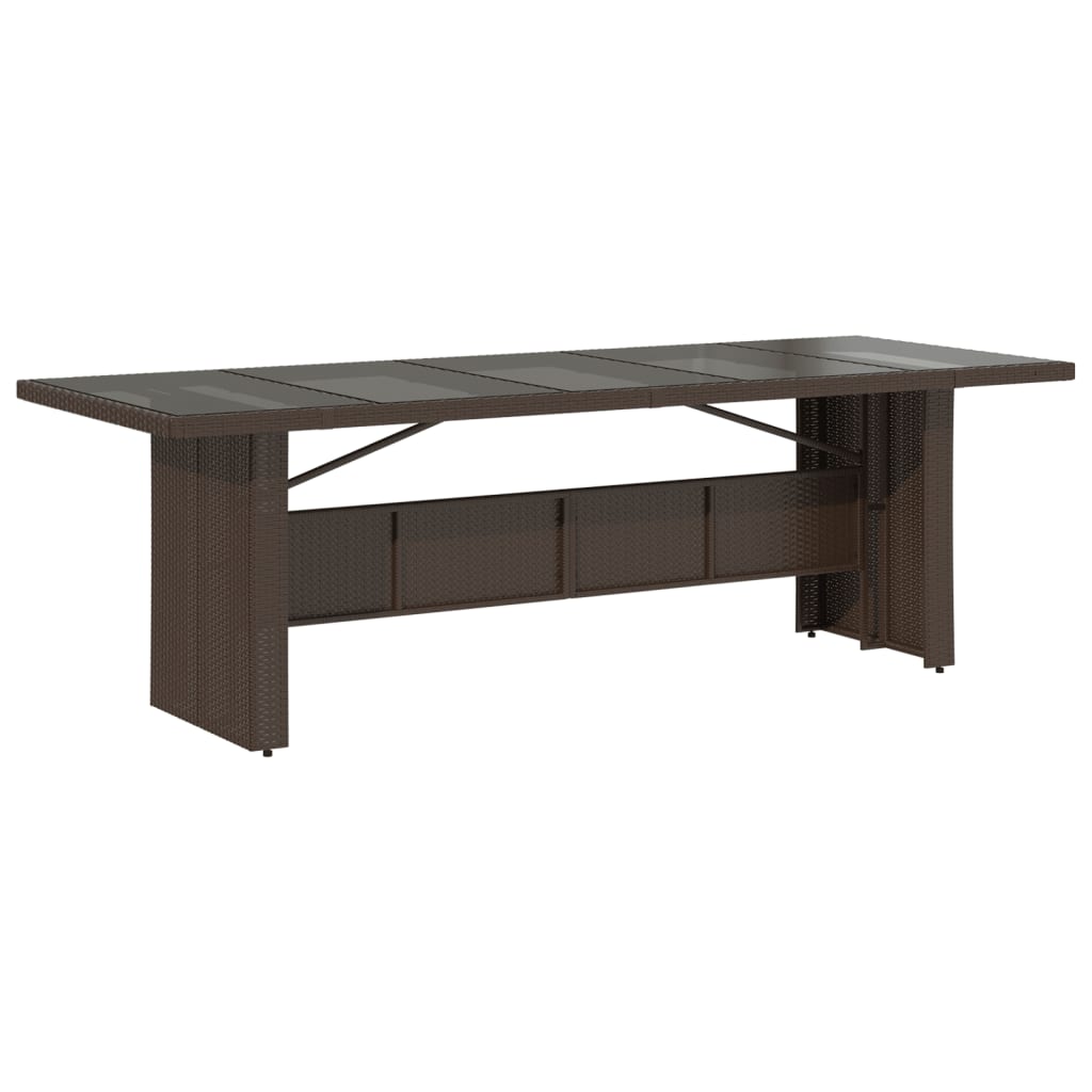 vidaXL Σετ Επίπλων Μπιστρό Κήπου 9 τεμ. Καφέ Συνθ. Ρατάν με Μαξιλάρια