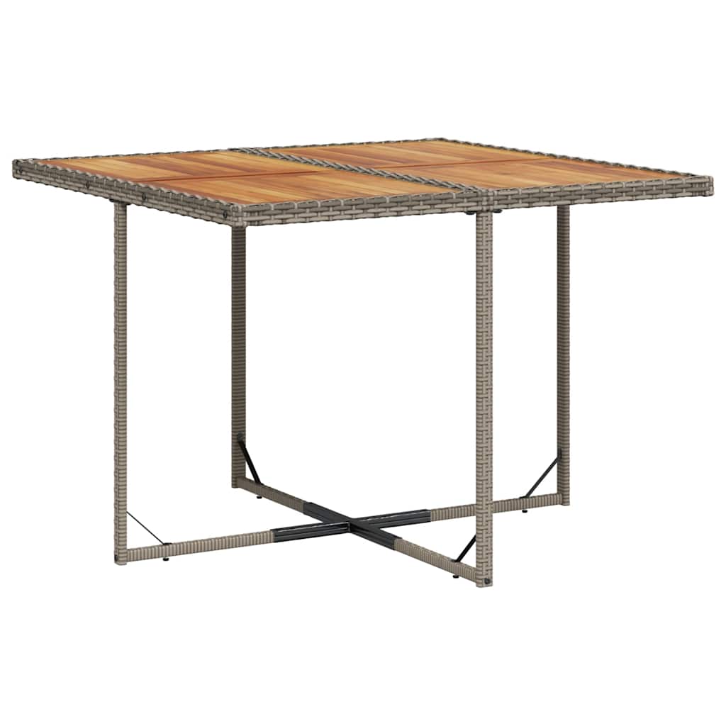 vidaXL Σετ Τραπεζαρίας Κήπου 9 τεμ. Γκρι Συνθ. Ρατάν με Μαξιλάρια