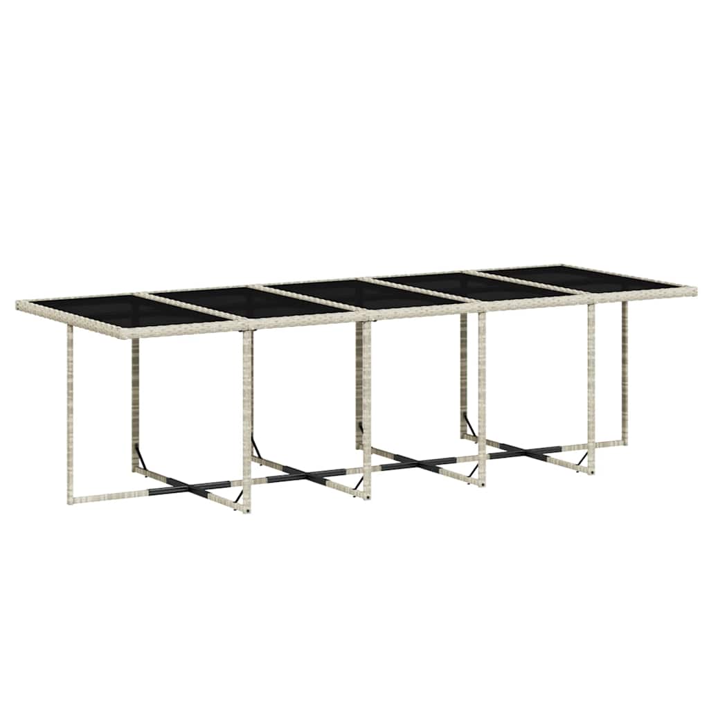 vidaXL Σετ Τραπεζαρίας Κήπου 15 τεμ. Αν. Γκρι Συνθ. Ρατάν με Μαξιλάρια