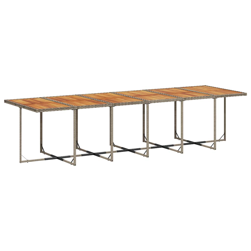 vidaXL Σετ Τραπεζαρίας Κήπου 17 τεμ. Γκρι από Συνθ. Ρατάν με Μαξιλάρια