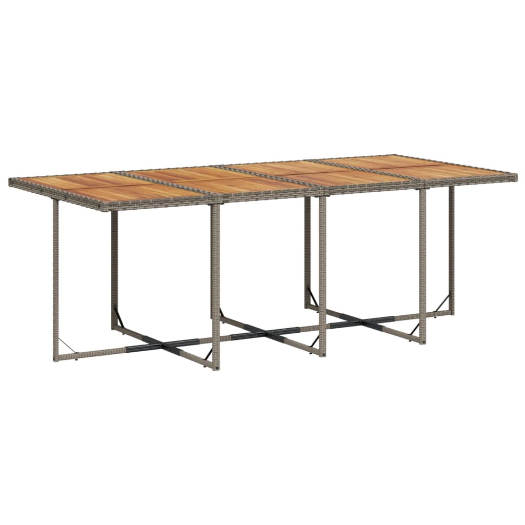 vidaXL Τραπεζαρία Κήπου 13 Τεμαχίων Γκρι Συνθετικό Ρατάν με Μαξιλάρια