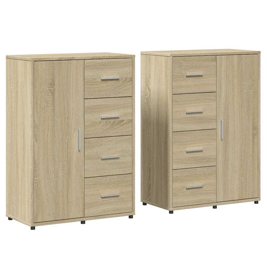 vidaXL Βοηθητικά Ντουλάπια 2 τεμ. Sonoma Δρυς 60x31x84 εκ. Επεξ. Ξύλο