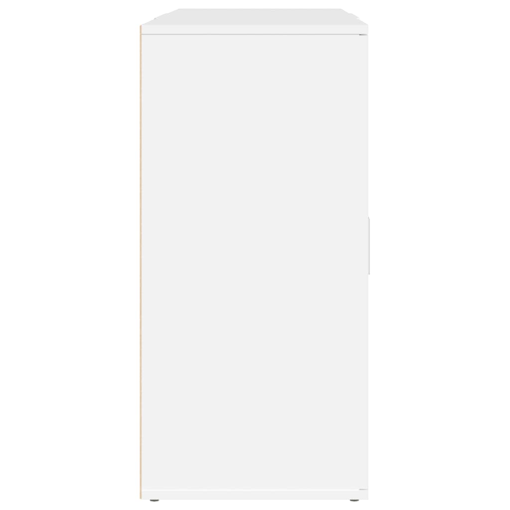 vidaXL Ντουλάπι 3 τεμ. Λευκό Επεξεργασμένο Ξύλο