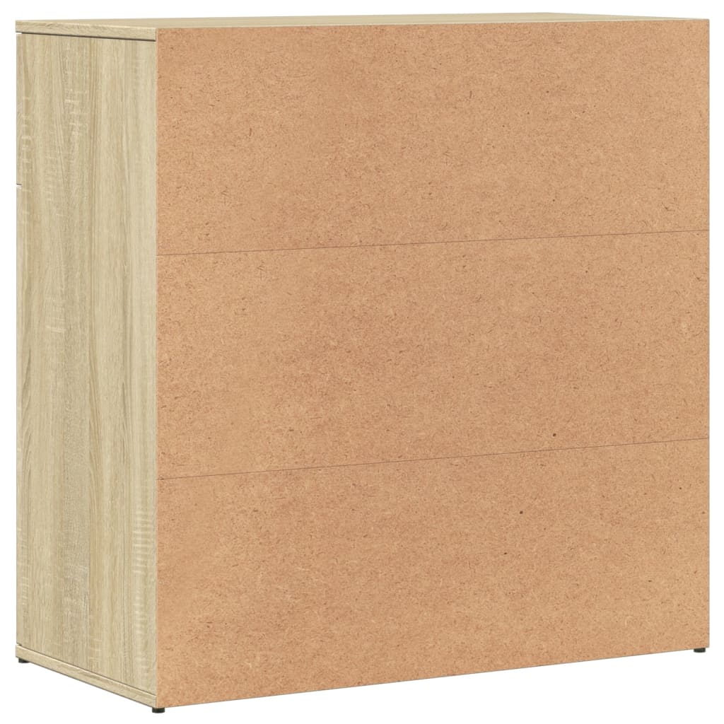 vidaXL Βοηθητικά Ντουλάπια 2 Τεμ. Sonoma Δρυς 79x38x80εκ. Επεξ. Ξύλο