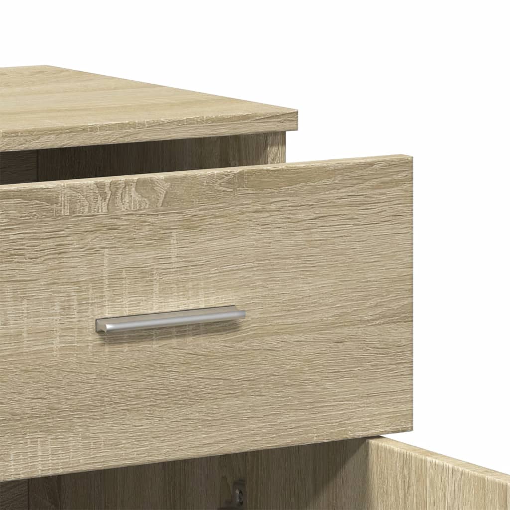 vidaXL Βοηθητικά Ντουλάπια 2 Τεμ. Sonoma Δρυς 79x38x80εκ. Επεξ. Ξύλο