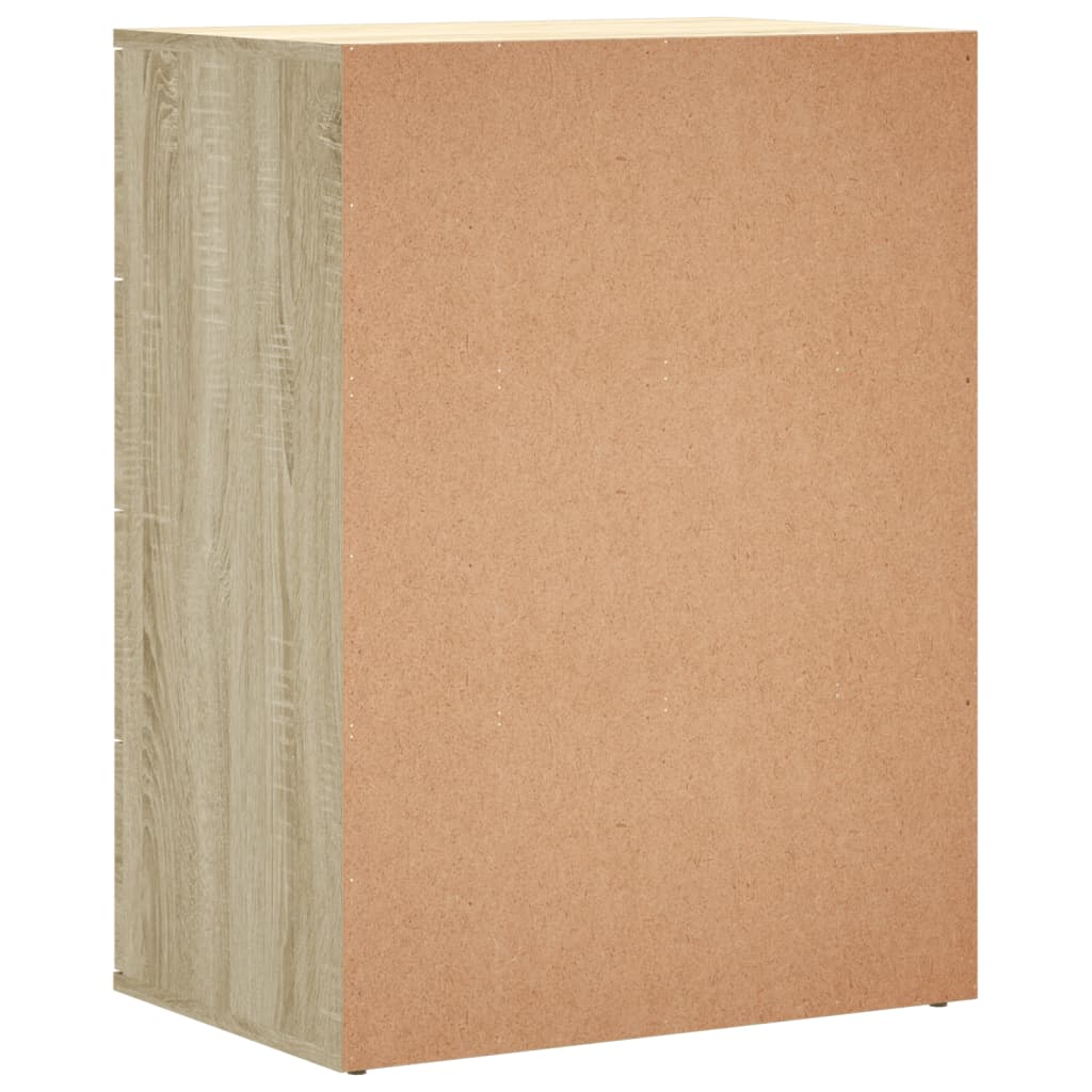 vidaXL Βοηθητικά Ντουλάπια 2τεμ. Sonoma Δρυς 60x39x80εκ. Επεξεργ. Ξύλο