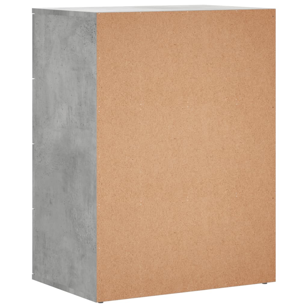 vidaXL Βοηθητικά Ντουλάπια 2τεμ. Γκρι Σκυρ. 60x39x80εκ. Επεξεργ. Ξύλο