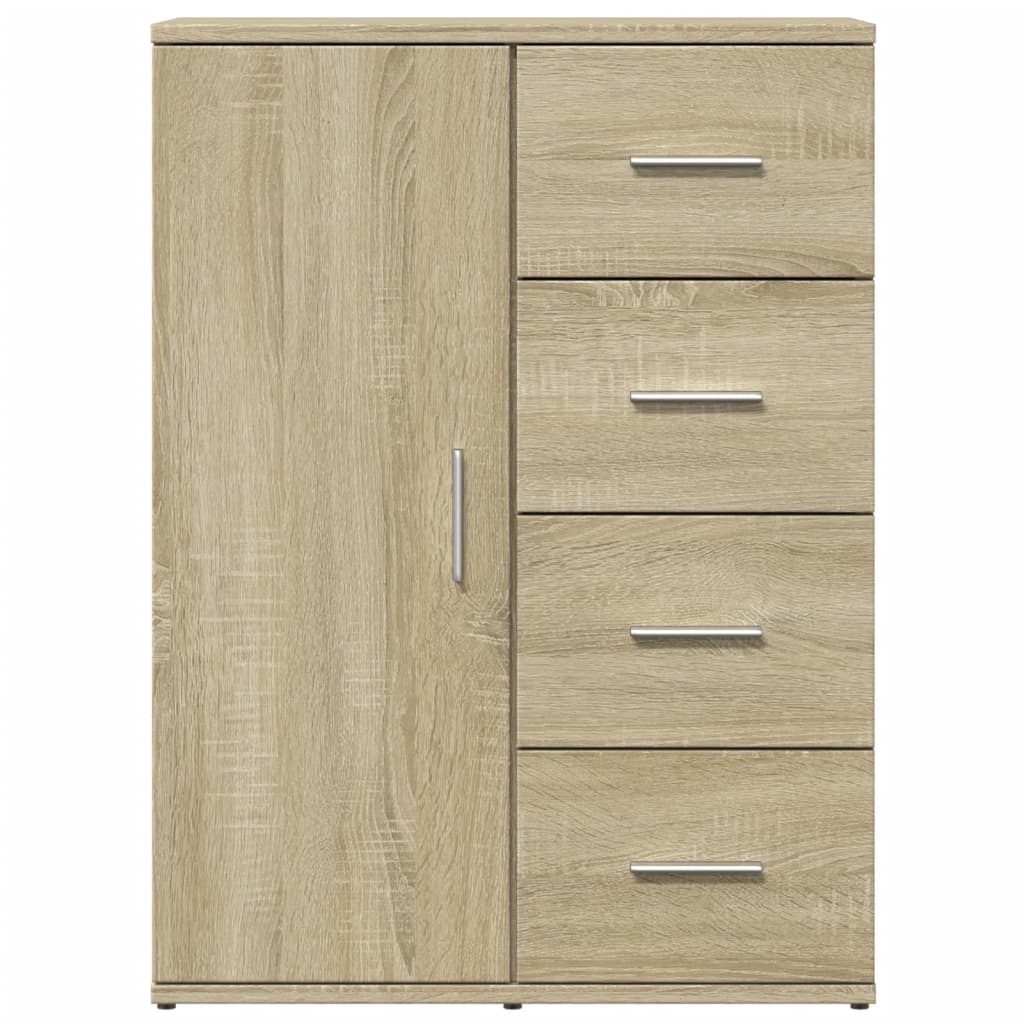 vidaXL Βοηθητικό Ντουλάπι 2τεμ. Sonoma Δρυς 59x39x80 εκ. Επεξεργ. Ξύλο