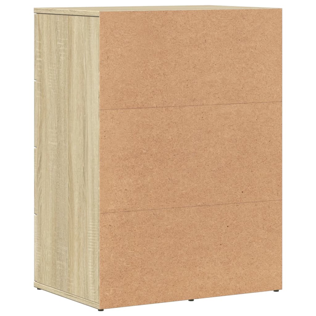 vidaXL Βοηθητικό Ντουλάπι 2τεμ. Sonoma Δρυς 59x39x80 εκ. Επεξεργ. Ξύλο