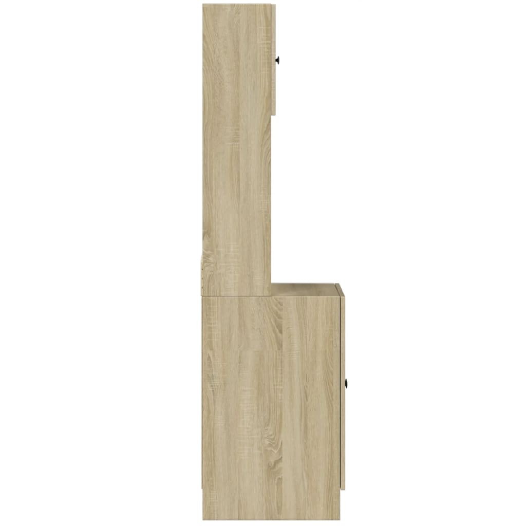 vidaXL Στήλη Κουζίνας Sonoma Δρυς 60x50x180 εκ. από Επεξεργασμένο Ξύλο