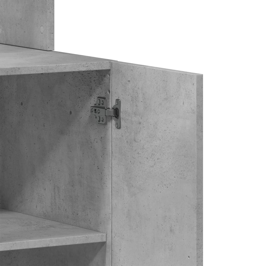 vidaXL Στήλη Κουζίνας Γκρι Σκυρ. 60x50x180 εκ. από Επεξεργασμένο Ξύλο