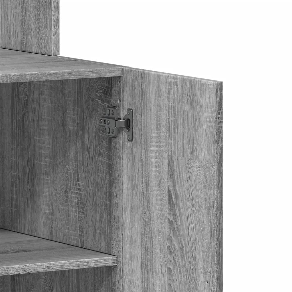 vidaXL Ντουλάπι Κουζίνας Γκρι sonoma 60x50x180 εκ. Επεξεργ. Ξύλο