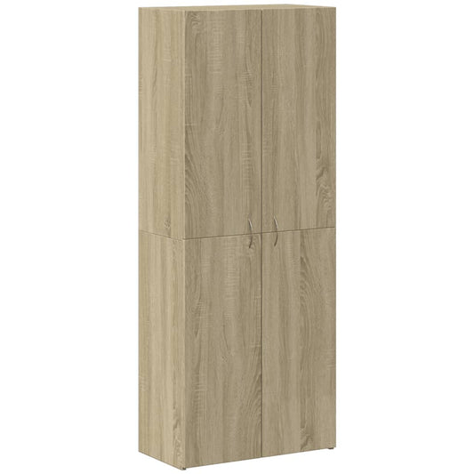 vidaXL Αρχειοθήκη Sonoma Δρυς 60x32x153 εκ. από Επεξεργασμένο Ξύλο