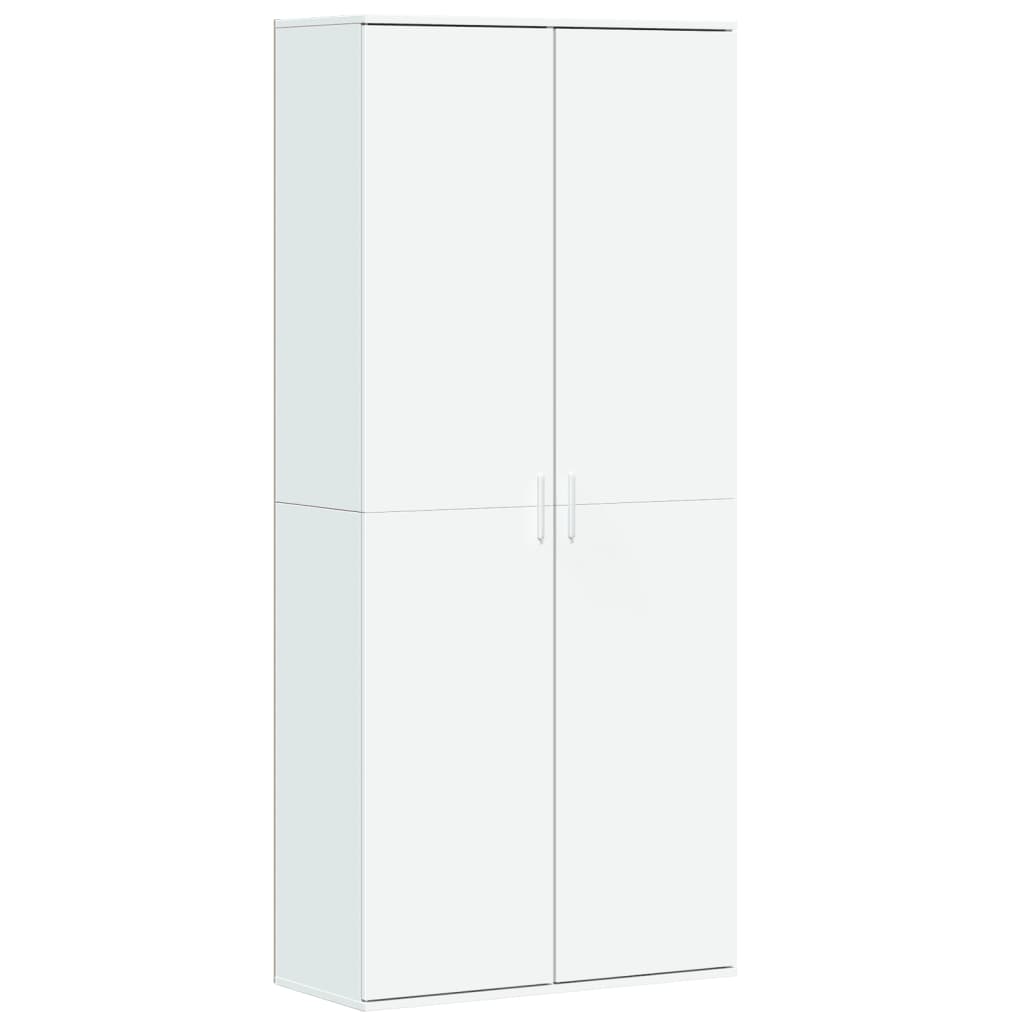 vidaXL Ντουλάπι Λευκό 80x35x180 εκ. από Επεξεργασμένο Ξύλο