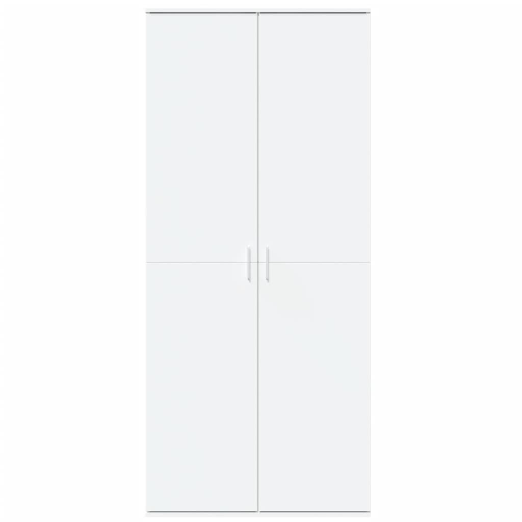 vidaXL Ντουλάπι Λευκό 80x35x180 εκ. από Επεξεργασμένο Ξύλο