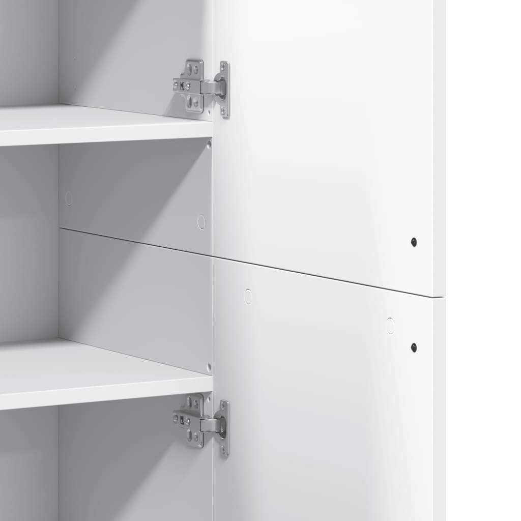 vidaXL Ντουλάπι Λευκό 80x35x180 εκ. από Επεξεργασμένο Ξύλο