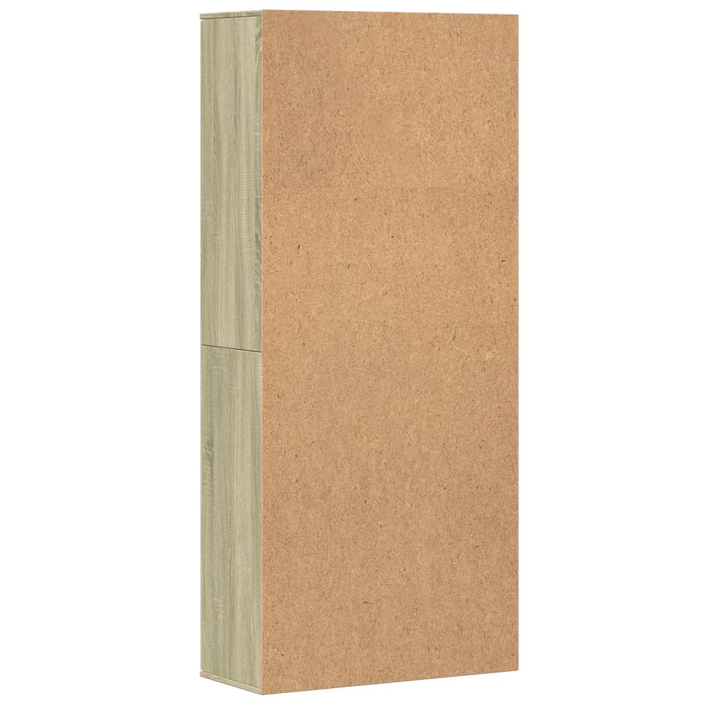 vidaXL Ντουλάπι Sonoma Δρυς 80x35x180 εκ. από Επεξεργασμένο Ξύλο