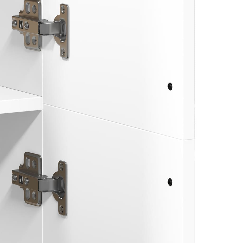 vidaXL Ντουλάπι Λευκό 70x35x180 εκ. από Επεξεργασμένο Ξύλο