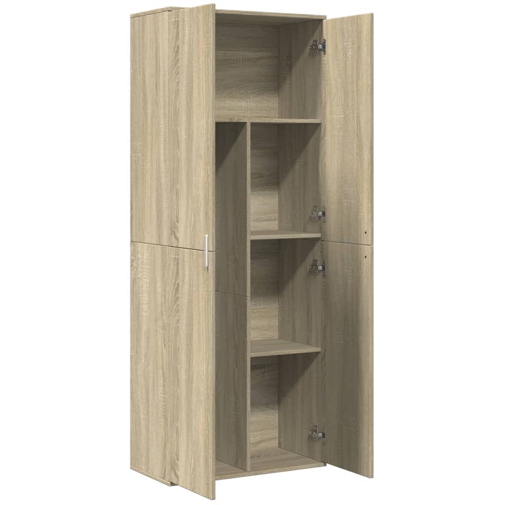vidaXL Ντουλάπι Sonoma Δρυς 70x35x180 εκ. από Επεξεργασμένο Ξύλο