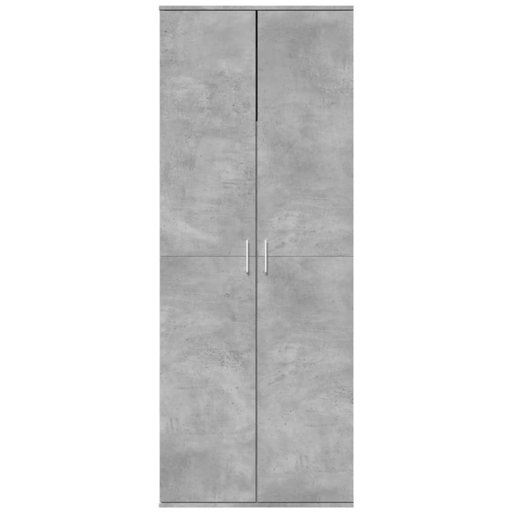 vidaXL Ντουλάπι Γκρι Σκυροδέματος 70x35x180 εκ. από Επεξεργασμένο Ξύλο