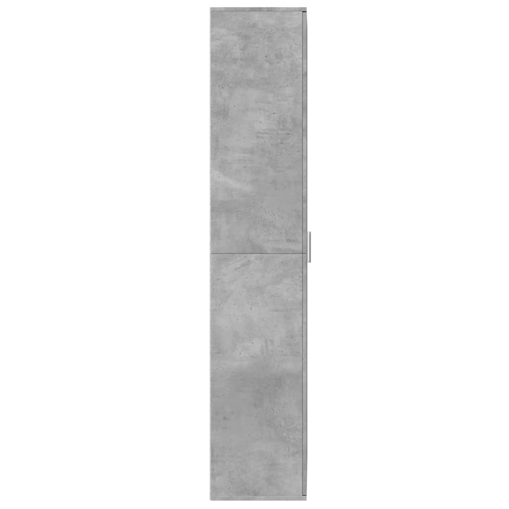 vidaXL Ντουλάπι Γκρι Σκυροδέματος 70x35x180 εκ. από Επεξεργασμένο Ξύλο
